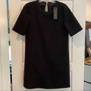 NWT Rachel Zoe black shift dress size 2